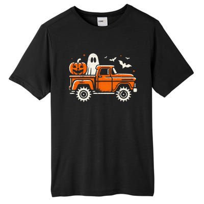 Monster Truck Pumpkin Ghost Halloween Gift Tall Fusion ChromaSoft Performance T-Shirt