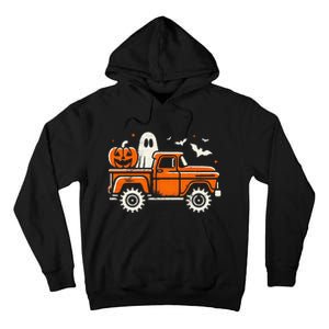 Monster Truck Pumpkin Ghost Halloween Gift Tall Hoodie