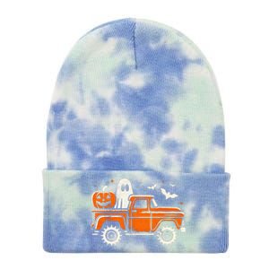 Monster Truck Pumpkin Ghost Halloween Gift Tie Dye 12in Knit Beanie