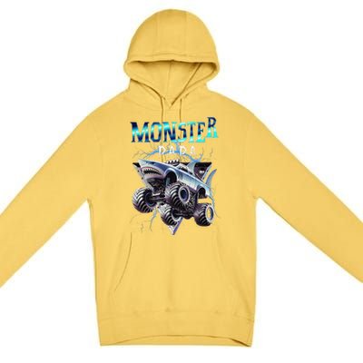 Monster Truck Papa Monster Truck Are My Jam Truck Lovers Premium Pullover Hoodie