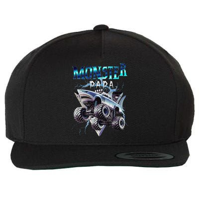 Monster Truck Papa Monster Truck Are My Jam Truck Lovers Wool Snapback Cap