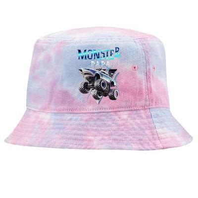 Monster Truck Papa Monster Truck Are My Jam Truck Lovers Tie-Dyed Bucket Hat