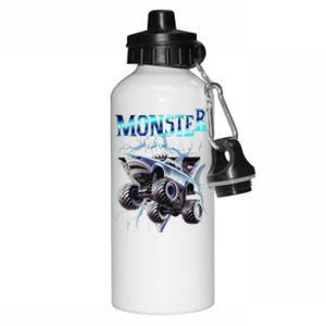 Monster Truck Papa Monster Truck Are My Jam Truck Lovers Aluminum Water Bottle