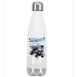 Monster Truck Papa Monster Truck Are My Jam Truck Lovers Stainless Steel Insulated Water Bottle