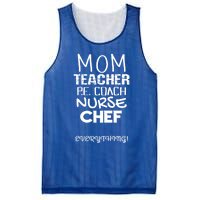 Mom Teacher P E Coach Nurse Chef Everything Life Mommy Gift Mesh Reversible Basketball Jersey Tank