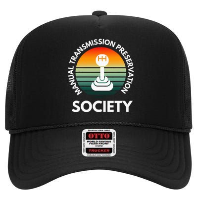 Manual Transmission Preservation Society Gearbox Mechanical High Crown Mesh Back Trucker Hat