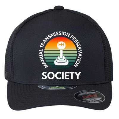 Manual Transmission Preservation Society Gearbox Mechanical Flexfit Unipanel Trucker Cap