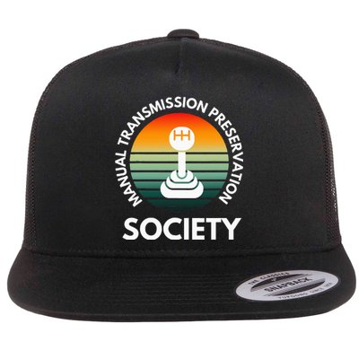 Manual Transmission Preservation Society Gearbox Mechanical Flat Bill Trucker Hat