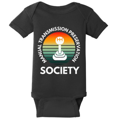 Manual Transmission Preservation Society Gearbox Mechanical Baby Bodysuit