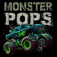 Monster Truck Pops Family Matching Monster Truck Lovers Hoodie