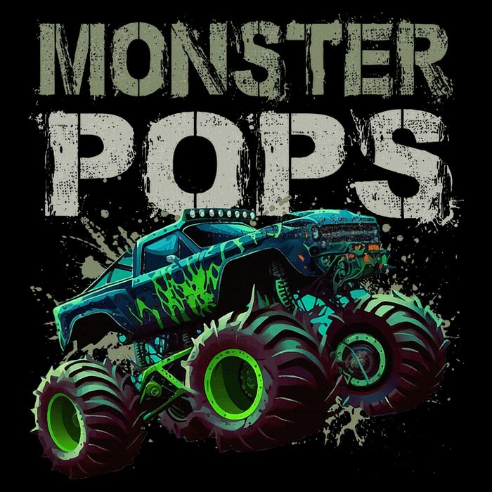 Monster Truck Pops Family Matching Monster Truck Lovers Women's Pullover Hoodie