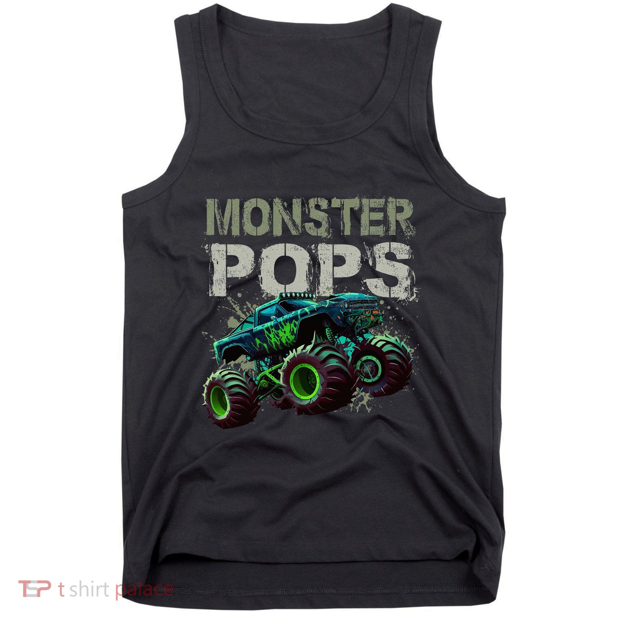 Monster Truck Pops Family Matching Monster Truck Lovers Tank Top