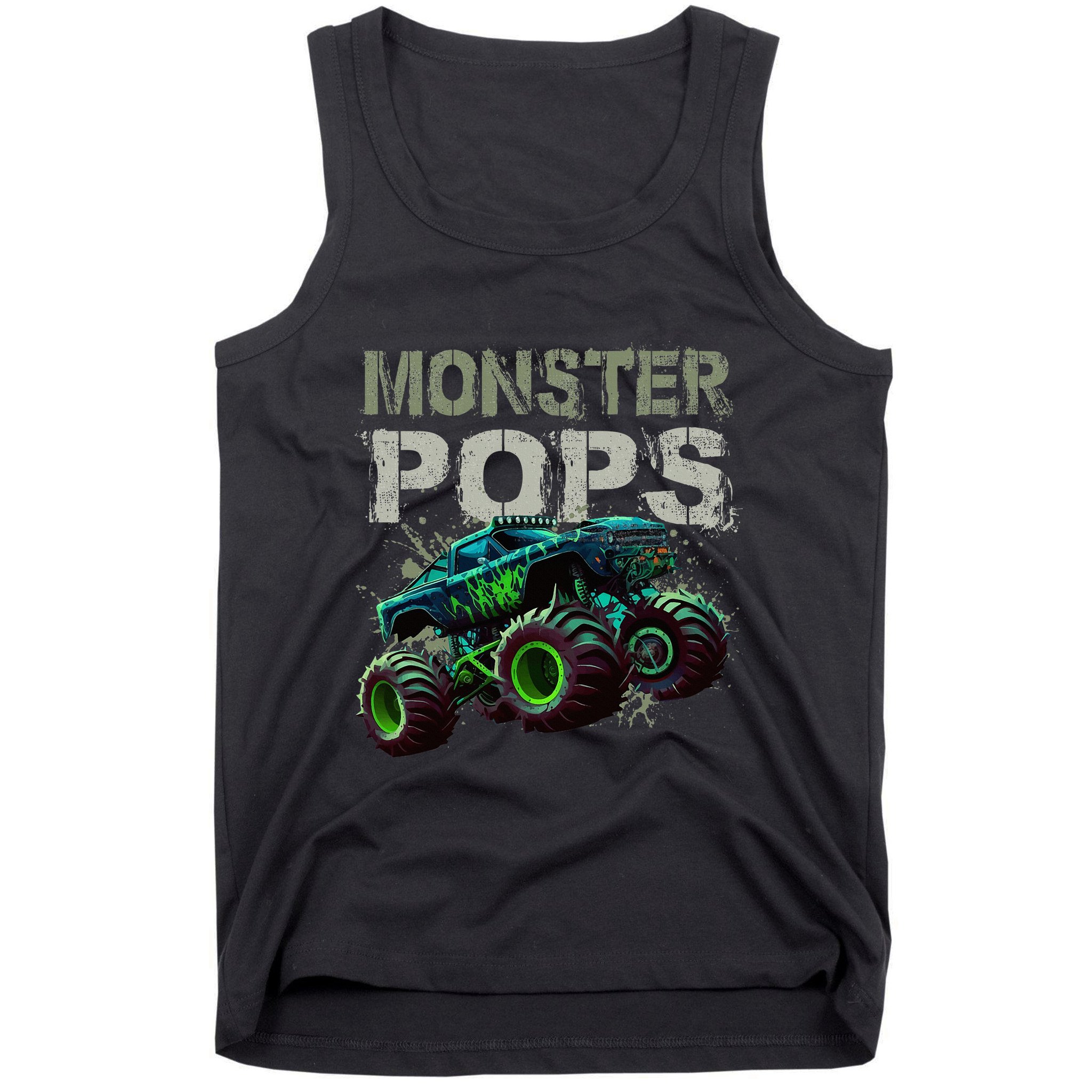 Monster Truck Pops Family Matching Monster Truck Lovers Tank Top