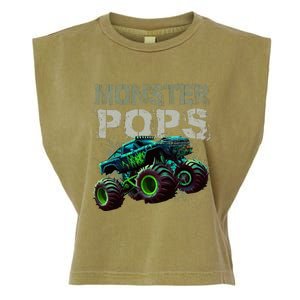 Monster Truck Pops Family Matching Monster Truck Lovers Garment-Dyed Women's Muscle Tee