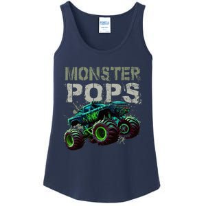 Monster Truck Pops Family Matching Monster Truck Lovers Ladies Essential Tank