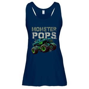 Monster Truck Pops Family Matching Monster Truck Lovers Ladies Essential Flowy Tank