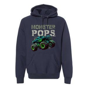 Monster Truck Pops Family Matching Monster Truck Lovers Premium Hoodie