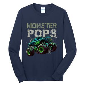 Monster Truck Pops Family Matching Monster Truck Lovers Tall Long Sleeve T-Shirt