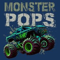 Monster Truck Pops Family Matching Monster Truck Lovers Infant Baby Jersey Bodysuit