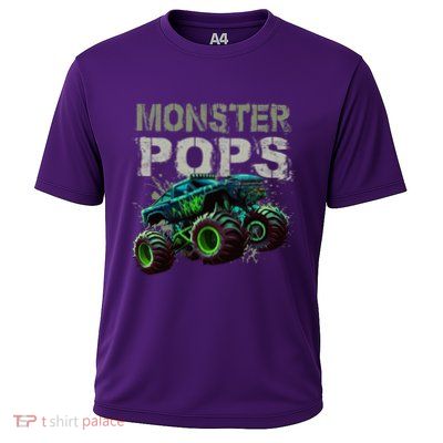 Monster Truck Pops Family Matching Monster Truck Lovers Performance Shirt