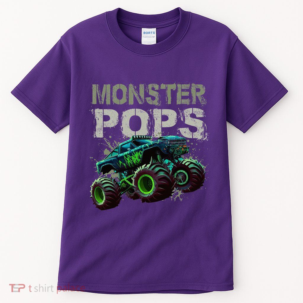 Monster Truck Pops Family Matching Monster Truck Lovers Tall T-Shirt