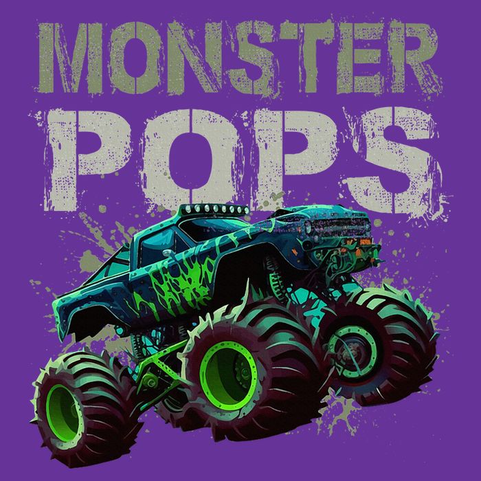 Monster Truck Pops Family Matching Monster Truck Lovers Tall T-Shirt