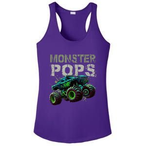 Monster Truck Pops Family Matching Monster Truck Lovers Ladies PosiCharge Competitor Racerback Tank