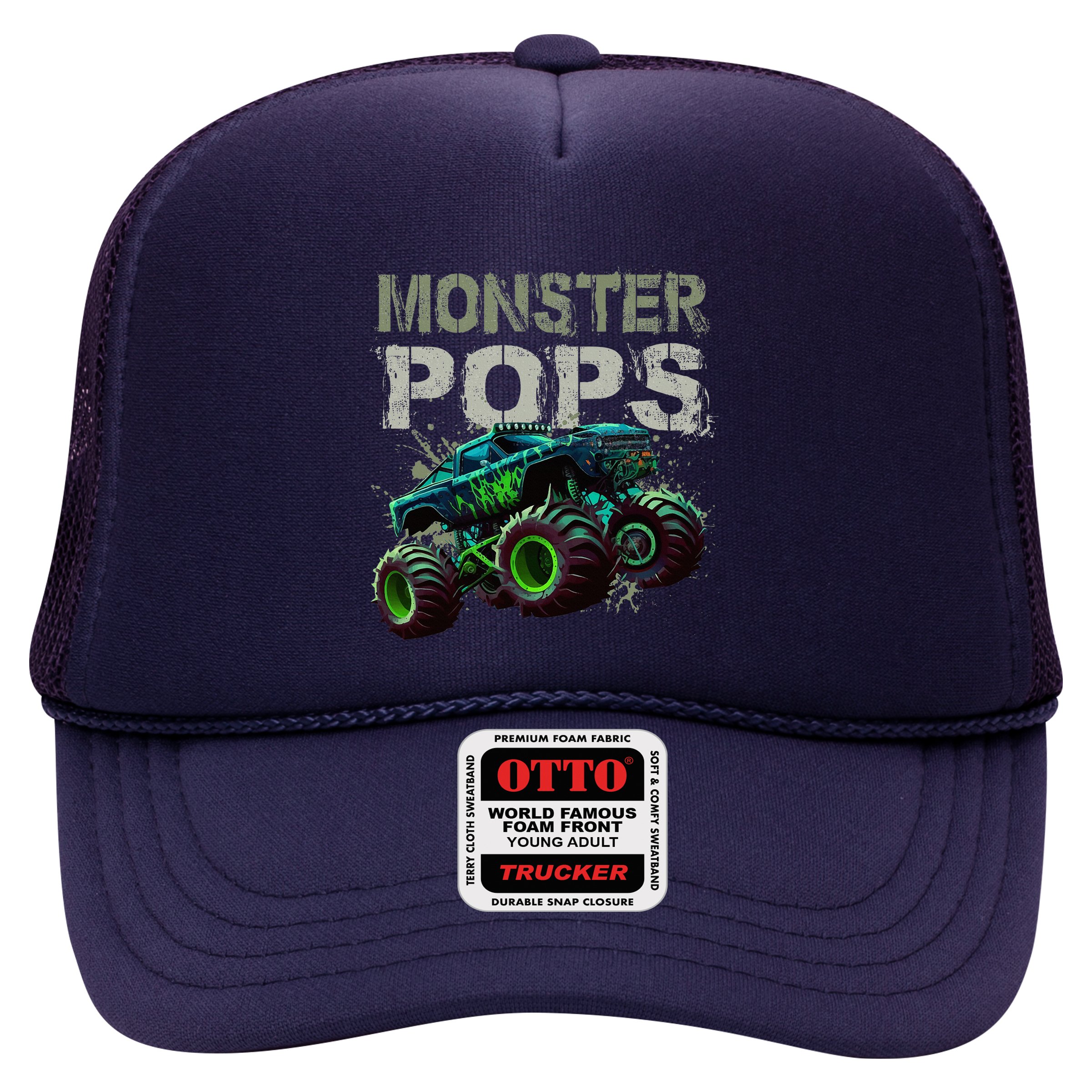 Monster Truck Pops Family Matching Monster Truck Lovers Hat