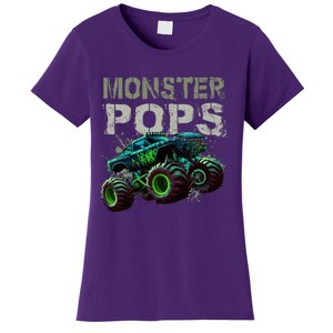 Monster Truck Pops Family Matching Monster Truck Lovers Women's T-Shirt