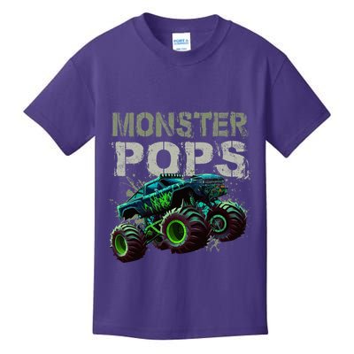 Monster Truck Pops Family Matching Monster Truck Lovers Kids T-Shirt