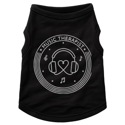 Music Therapist Postive Vibes for Music Lovers and DJs Doggie Tank