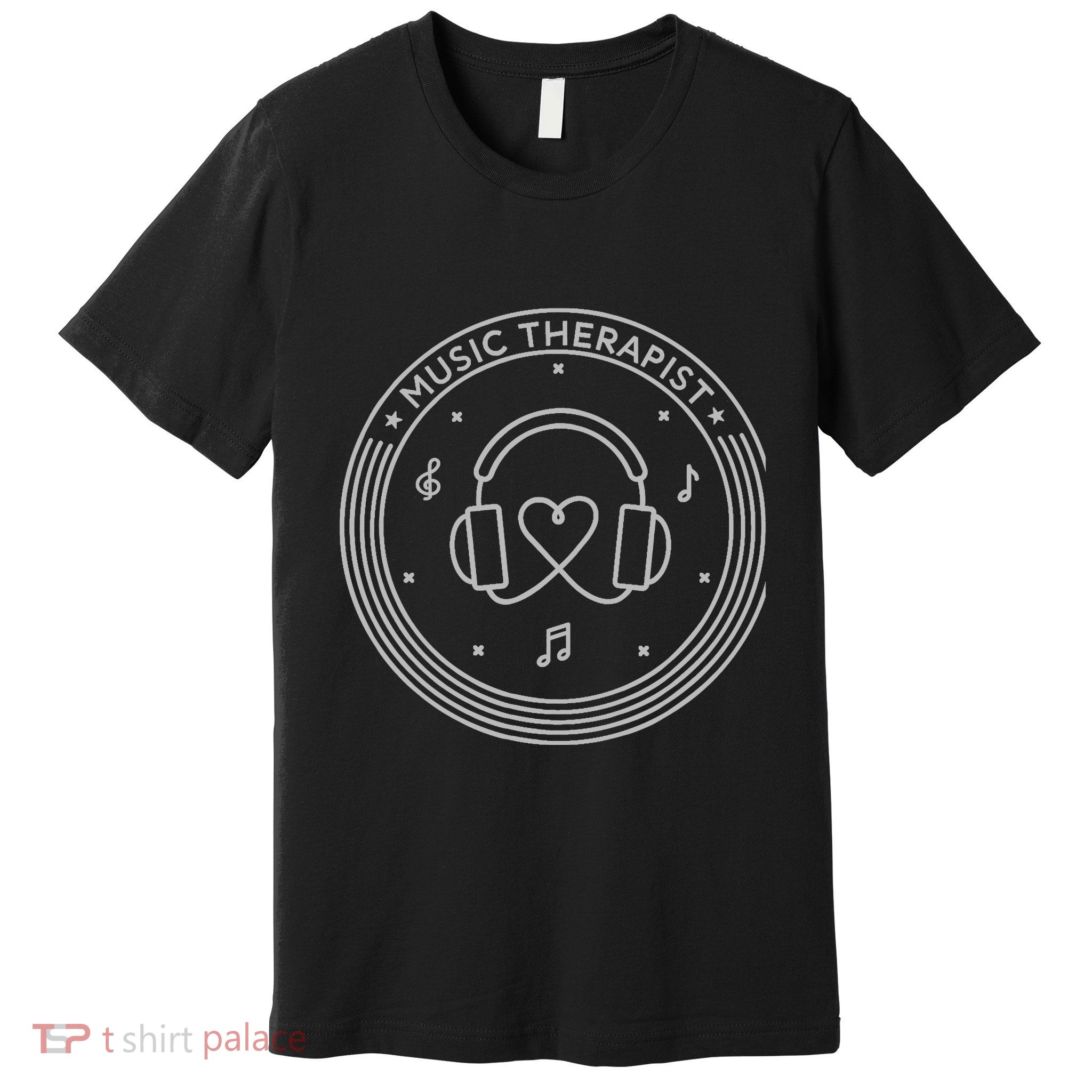 Music Therapist Postive Vibes for Music Lovers and DJs Premium T-Shirt
