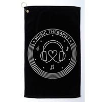 Music Therapist Postive Vibes for Music Lovers and DJs Golf Towel