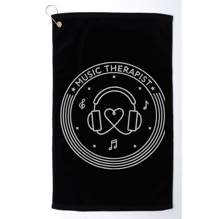 Music Therapist Postive Vibes for Music Lovers and DJs Golf Towel