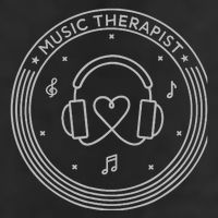Music Therapist Postive Vibes for Music Lovers and DJs Golf Towel