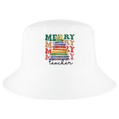 Merry Teacher Pencils Christmas Tree Cool Comfort Performance Bucket Hat