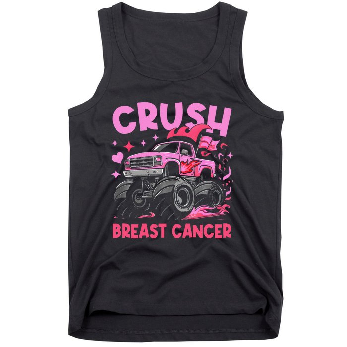 Monster Truck P.Ink Breast Cancer Awareness Gift Tank Top