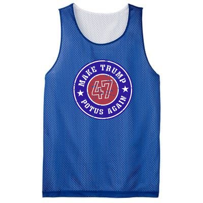 Make Trump Potus Again 2024 Mesh Reversible Basketball Jersey Tank