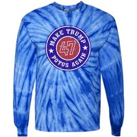 Make Trump Potus Again 2024 Tie-Dye Long Sleeve Shirt