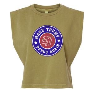 Make Trump Potus Again 2024 Garment-Dyed Women's Muscle Tee