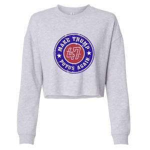 Make Trump Potus Again 2024 Cropped Pullover Crew