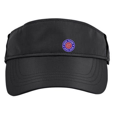 Make Trump Potus Again 47 Back And Front Adult Drive Performance Visor