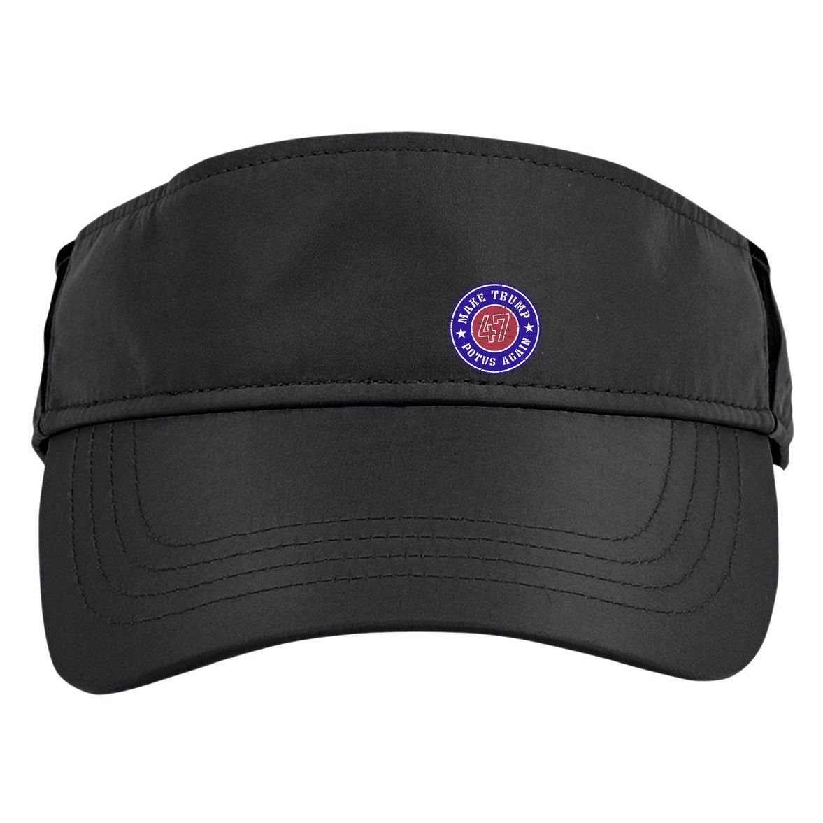 Make Trump Potus Again 47 Back And Front Adult Drive Performance Visor