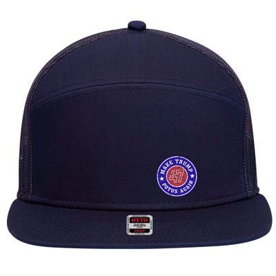 Make Trump Potus Again 47 Back And Front 7 Panel Mesh Trucker Snapback Hat
