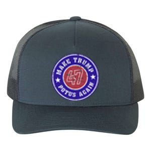 Make Trump Potus Again 47 Back And Front Yupoong Adult 5-Panel Trucker Hat