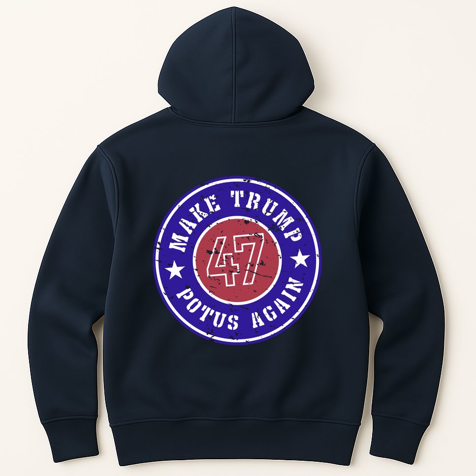 Make Trump Potus Again 47 Back And Front Hoodie