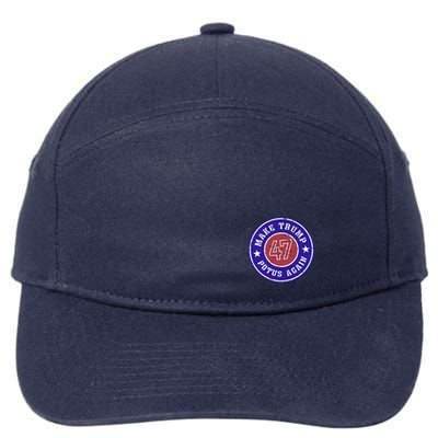 Make Trump Potus Again 47 Back And Front 7-Panel Snapback Hat