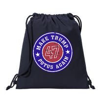 Make Trump Potus Again 47 Back And Front Drawstring Bag