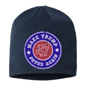 Make Trump Potus Again 47 Back And Front Sustainable Beanie