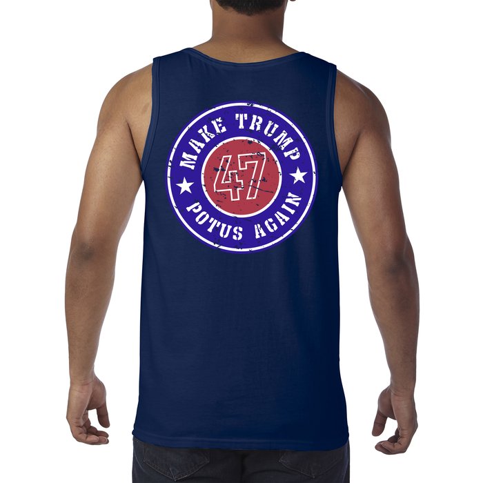 Make Trump Potus Again 47 Back And Front Tank Top